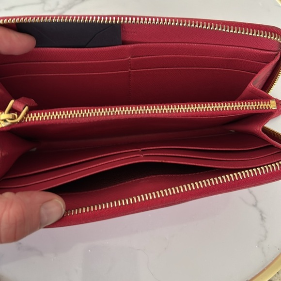 PRADA PINK Zippy Wallet with Card - Picture 3 of 13